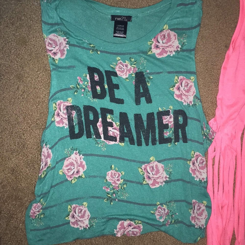 Real Blue Green Be A Dreamer Rue 21 Tank